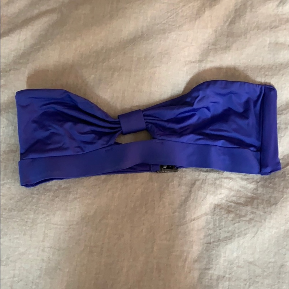 H&M purple/deep blue bandeau swim top